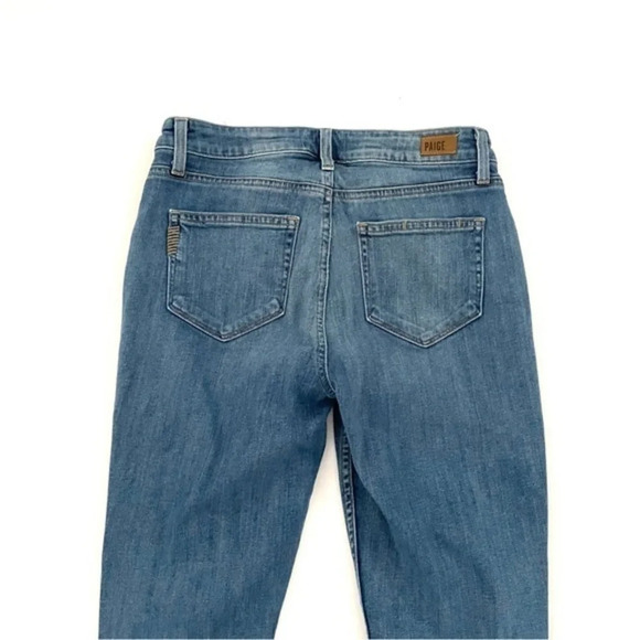 Paige Womens Carter Slim Jeans Size 26 Mid Rise Distressed - Picture 3 of 10